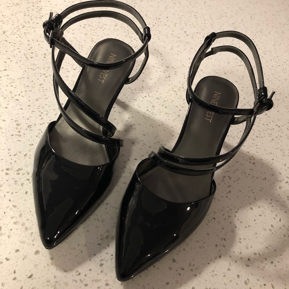 Women’s Nine West Black Patent Leather Heels